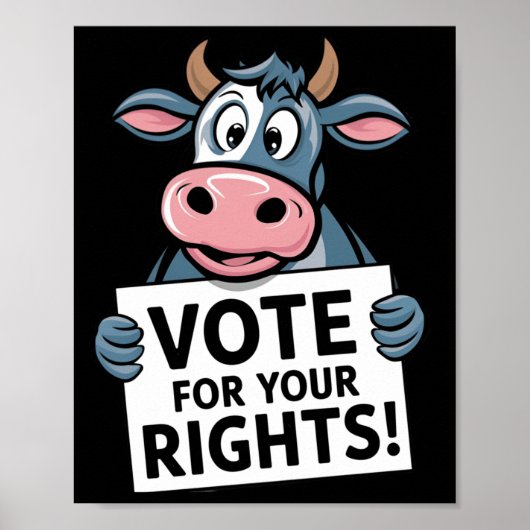 Stem op je rechten! STICKER 1 Poster (Voorkant)