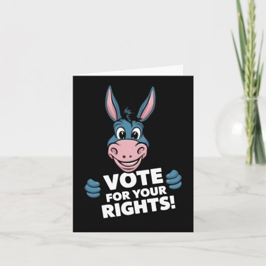 Stem op je rechten! Sticker Kaart (Voorkant)