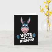 Stem op je rechten! Sticker Kaart (Gele Bloem)