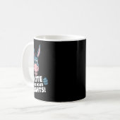 Stem op je rechten! Sticker Koffiemok (Voorkant links)