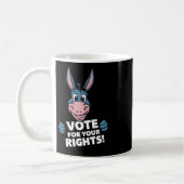 Stem op je rechten! Sticker Koffiemok (Links)