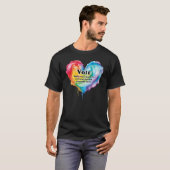 Stem op je stem is belangrijk t-shirt (Voorkant volledig)