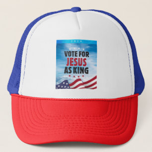 Stem op Jezus als Koning-Presidentsverkiezing 2024 Trucker Pet
