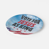 Stem op Jezus als Koning - Presidentsverkiezingen Papieren Bordje (Gekanteld)