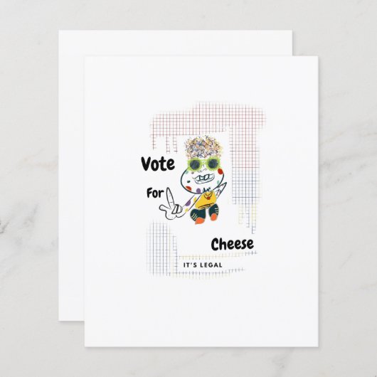 Stem op kaas (Voorkant / Achterkant)