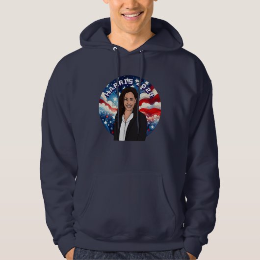 Stem op Kamala Harris 2024 Hoodie (Voorkant)