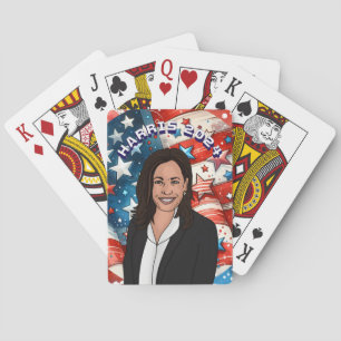 Stem op Kamala Harris 2024 Pokerkaarten
