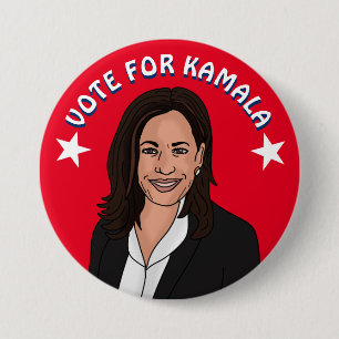 Stem op Kamala Harris 2024 Ronde Button 7,6 Cm