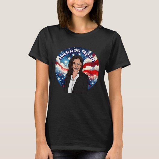 Stem op Kamala Harris 2024 T-shirt (Voorkant)