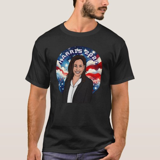 Stem op Kamala Harris 2024 T-shirt (Voorkant)