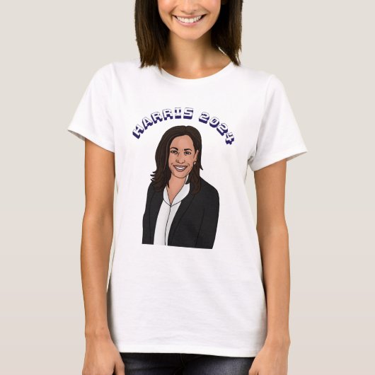 Stem op Kamala Harris 2024 T-shirt (Voorkant)