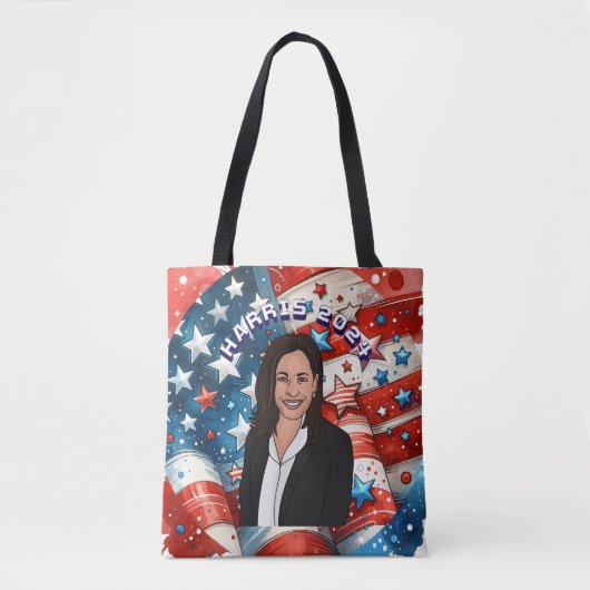 Stem op Kamala Harris 2024 Tote Bag (Voorkant)