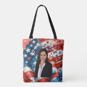 Stem op Kamala Harris 2024 Tote Bag (Achterkant)