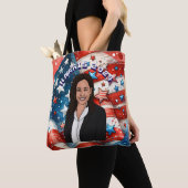 Stem op Kamala Harris 2024 Tote Bag (Dichtbij)