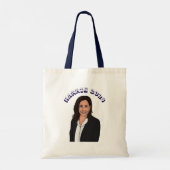 Stem op Kamala Harris 2024 Tote Bag (Achterkant)