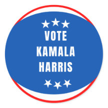 Stem op Kamala Harris cirkel sticker