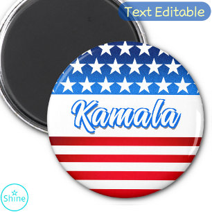 Stem op Kamala Harris USA Vlag Gepersonaliseerde t Magneet