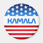 Stem op Kamala Harris USA Vlag Moderne Typografie Magneet (Voorkant)