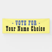 Stem op kandidatenbanner spandoek (Horizontaal)