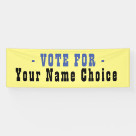 Stem op kandidatenbanner spandoek