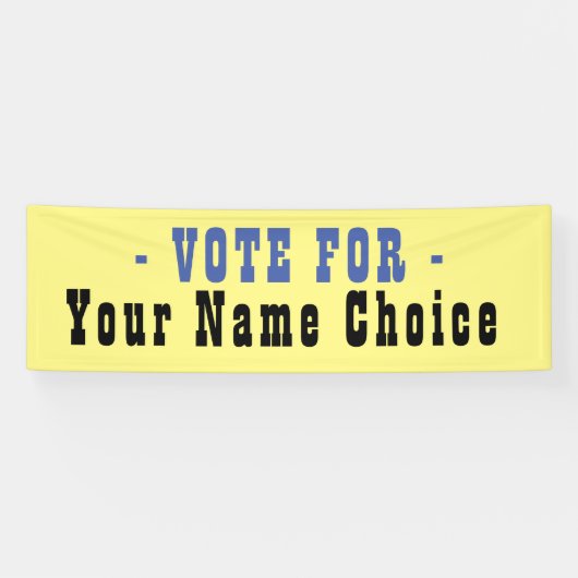 Stem op kandidatenbanner spandoek (Horizontaal)