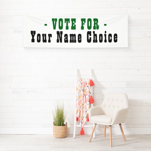 Stem op kandidatenbanner spandoek (Insitu)
