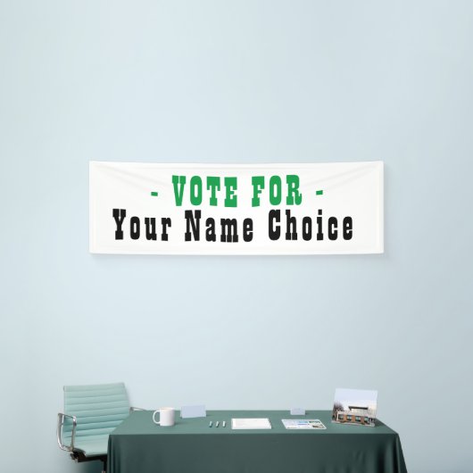 Stem op kandidatenbanner spandoek (Beurs)