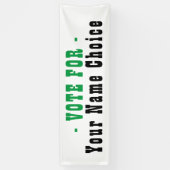 Stem op kandidatenbanner spandoek (Verticaal)