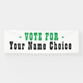 Stem op kandidatenbanner spandoek (Horizontaal)