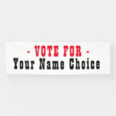 Stem op kandidatenbanner spandoek (Horizontaal)