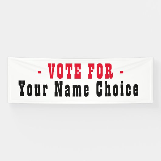 Stem op kandidatenbanner spandoek (Horizontaal)