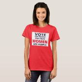 Stem op mensen die weten dat vrouwen mensen zijn t-shirt (Voorkant volledig)