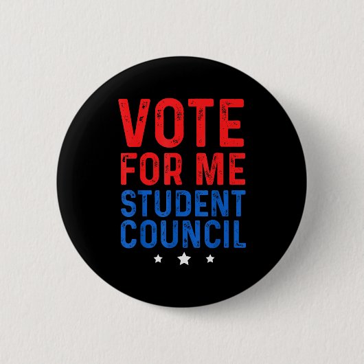 Stem Op Mij Leerlingenraad Ronde Button 5,7 Cm (Voorkant)