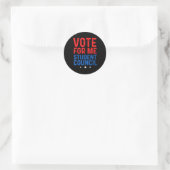 Stem Op Mij Leerlingenraad  Ronde Sticker (Tas)