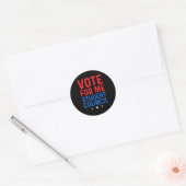 Stem Op Mij Leerlingenraad  Ronde Sticker (Envelop)