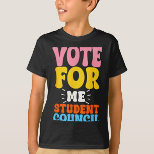 Stem Op Mij Studentenraad Jeugd Cool School Verkie T-shirt