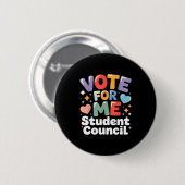 Stem Op Mij Studentenraad Sfeer Schoolverkiezing Ronde Button 5,7 Cm (Voorkant /achterkant)