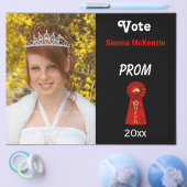 Stem op mij voor Prom Queen (Rood) Flyer (Enkel)