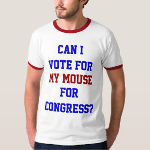 Stem op mijn muis Congres Funny Politics T-shirt