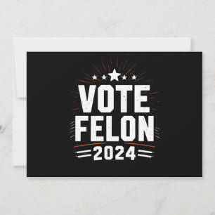 Stem op Misdadiger Trump 2024 Grappige Verkiezing  Kaart