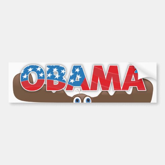Stem op Obama - Red een eland! Bumpersticker (Voorkant)