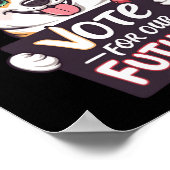 Stem op onze toekomstige Sticker Poster (Hoek)
