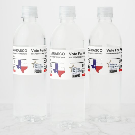 Stem op Pablo Carrasco Waterfles Etiket (Flessen)