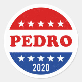 Stem op Pedro 2020 Verkiezingen Ronde Sticker