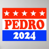 Stem op Pedro America's Classic Funny Political Poster (Voorkant)