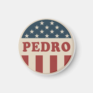 Stem op Pedro Classic Retro American Voter Button Magneet