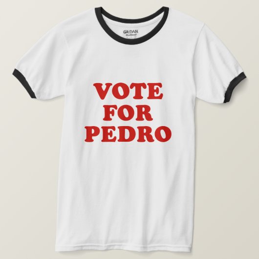 Stem op Pedro T-shirt (Design voorkant)