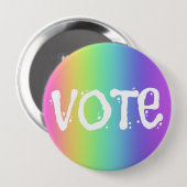 Stem op Rainbow Campaign-Button Ronde Button 4,0 Cm (Voorkant /achterkant)