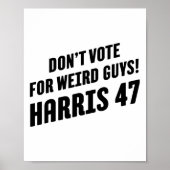 Stem op rare jongens! Harris 47 1 Poster (Voorkant)