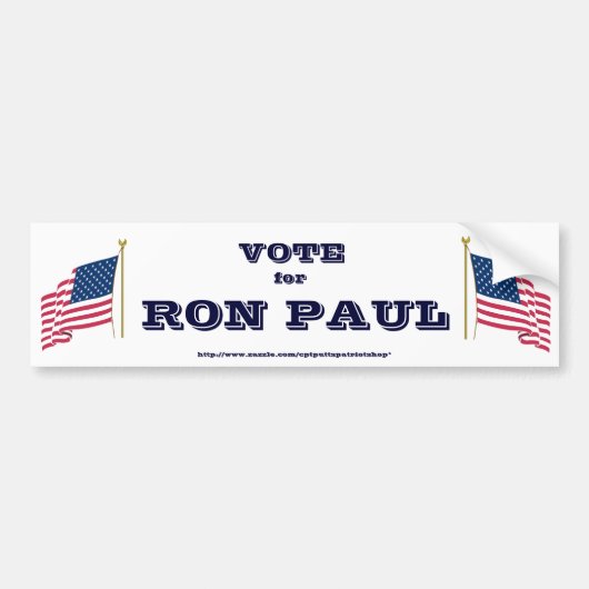 Stem op Ron Paul Bumpersticker (Voorkant)